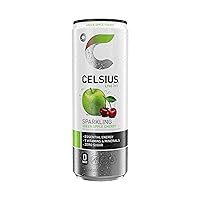 Vista 106 de CELSIUS Sparkling Lemon Lime, bebida energética sin azúcar, 12 onzas líquidas (paquete de 12)