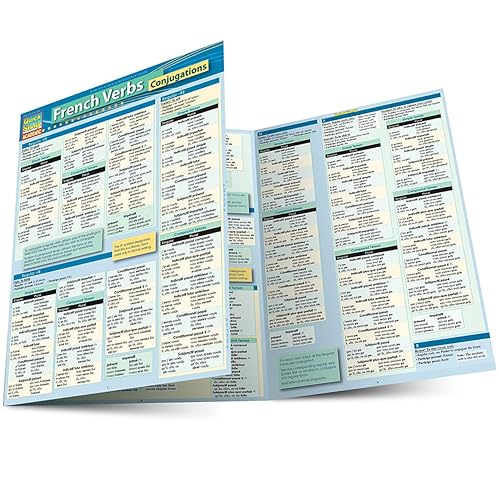 French Verb Conjugations QuickStudy Laminated Reference Guide (QuickStudy Academic) (French Edition)