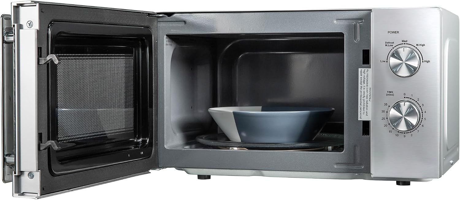 Stainless Steel Microwave 20 Litre 800W Solo Manual with 5 Po… thumbnail 8