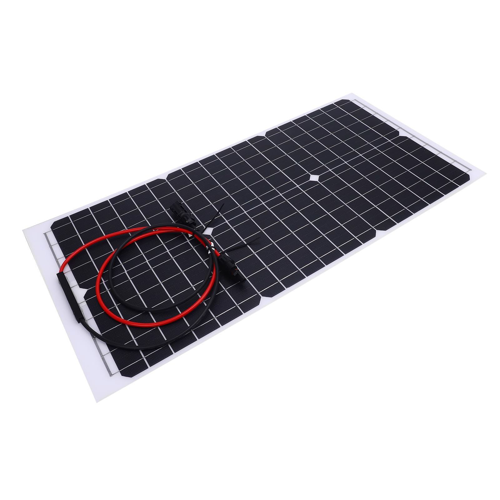 BRRNOO Pannello Solare Semi Flessibile 30W, Monocristallino 18V, per