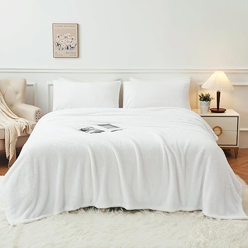 Miniatura 8 de YIYEA Juego de sábanas para cama individual  Juego de sábanas de franela de pelo sintético ultrasuave de lujo  Sábanas de vellón lanudo mullido