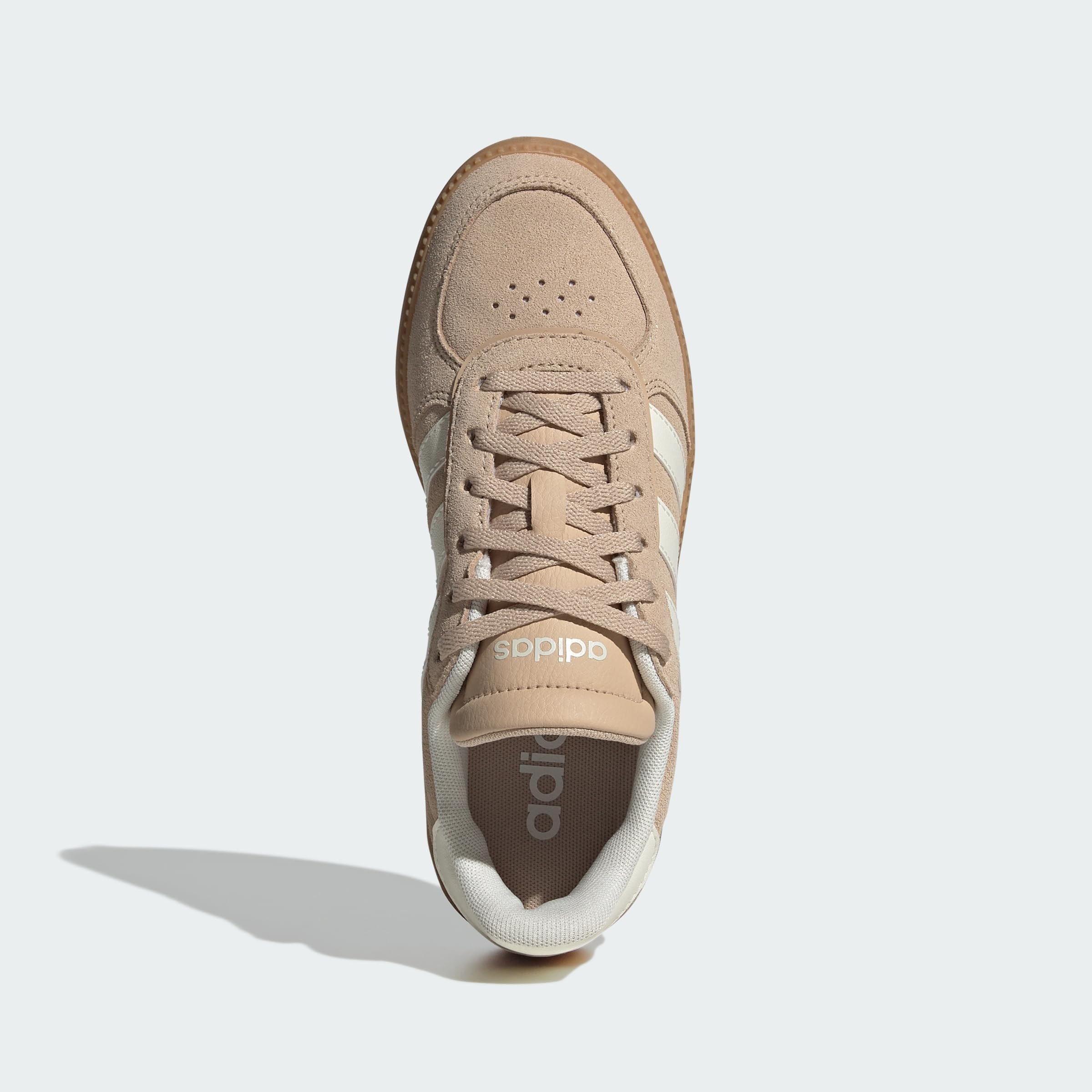 adidas Uniseks - dzieci BREAKNET SLEEK SHOES JUNIOR, magic beige/off white/GUM 3, 39 1/3 EU