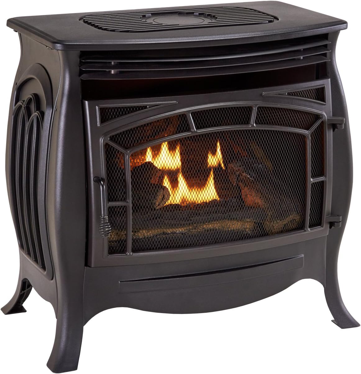 Duluth Forge Dual Fuel Vent Free Gas Stove - Model FDSR25, 26,000 BTU, Matte Finish, Remote Control