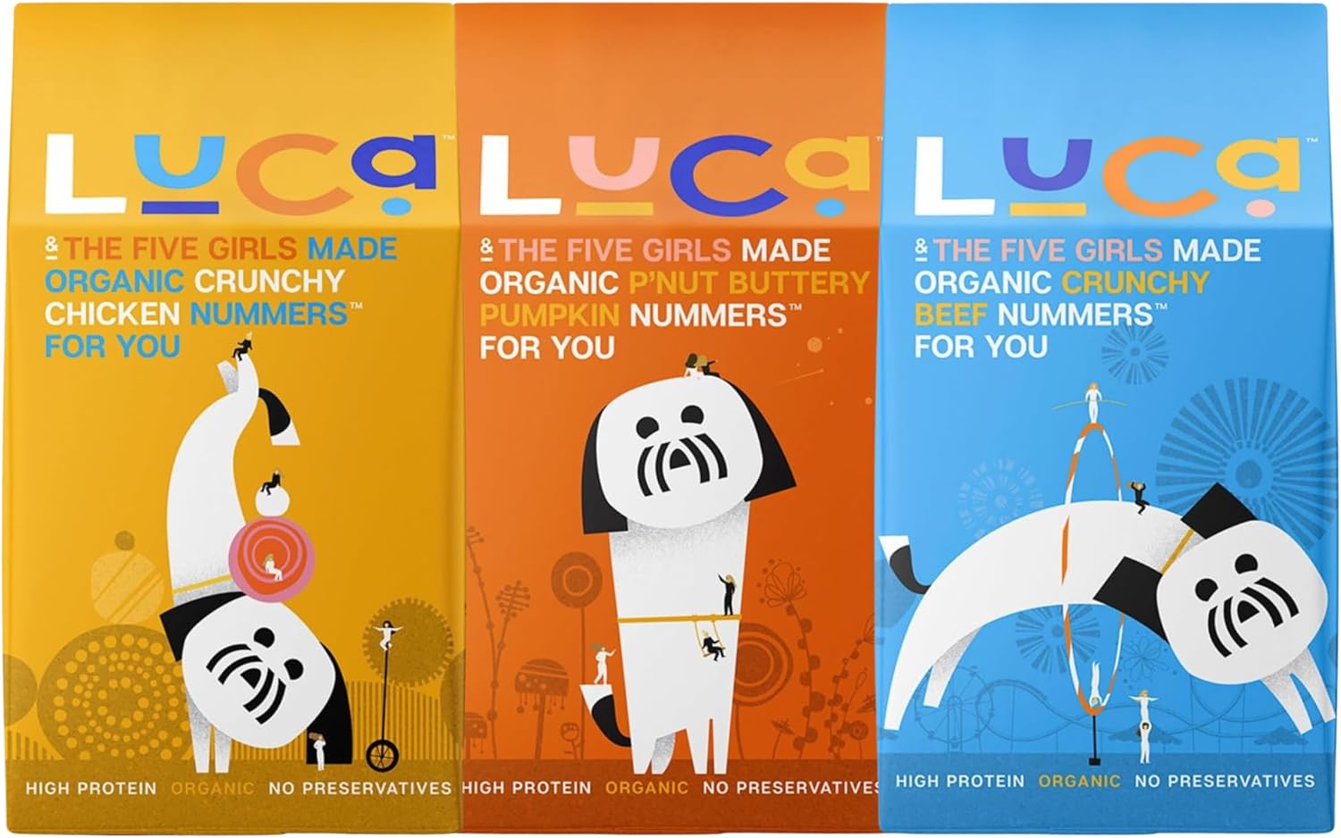 Organic Healthy Dog Treats Variety Pack - Chicken, Beef, & Pumpkin Flavor - High Protein, Grain-Inclusive,Human-Grade, All Natural Delicious & Healthy Snack for Dogs