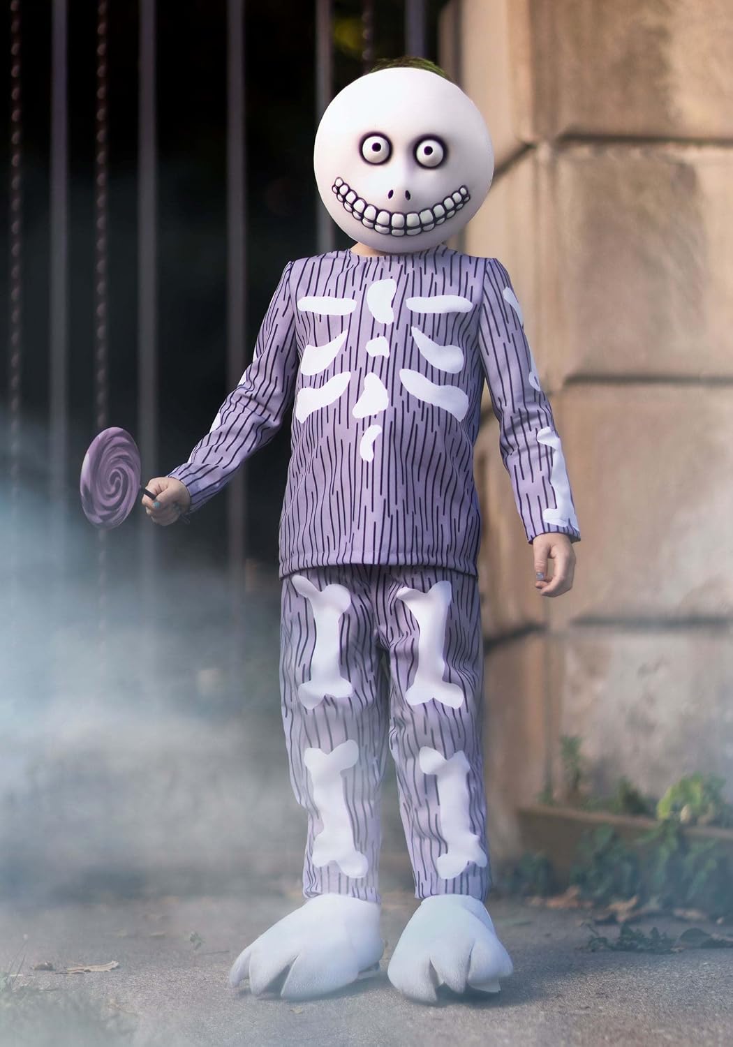 Toddler Barrel Costume | Child Nightmare Before Christmas Oogie Boogie's Skeleton Trick or Treater Halloween Outfit