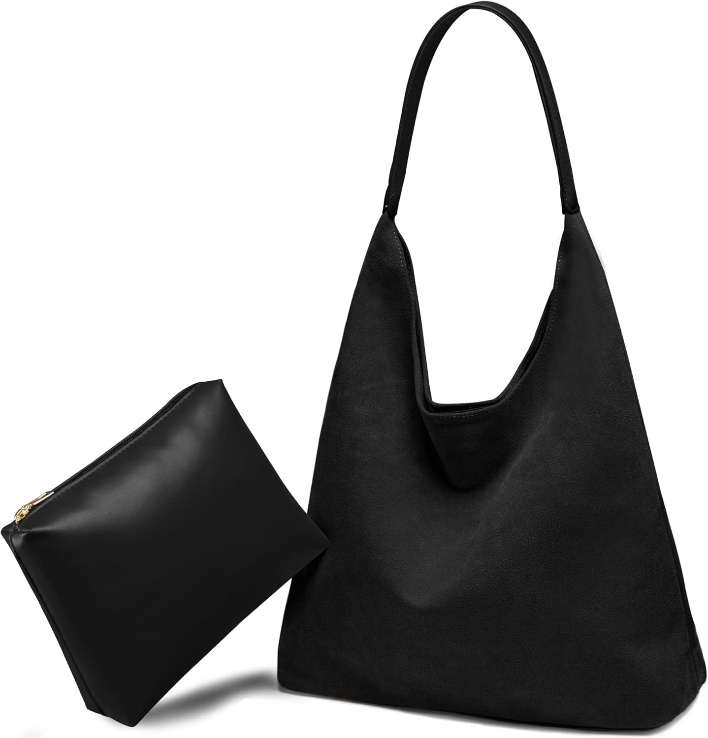 Suede Bags for Women: 2 Pcs Slouchy, Retro Tote, Hobo & Shoulder Bags