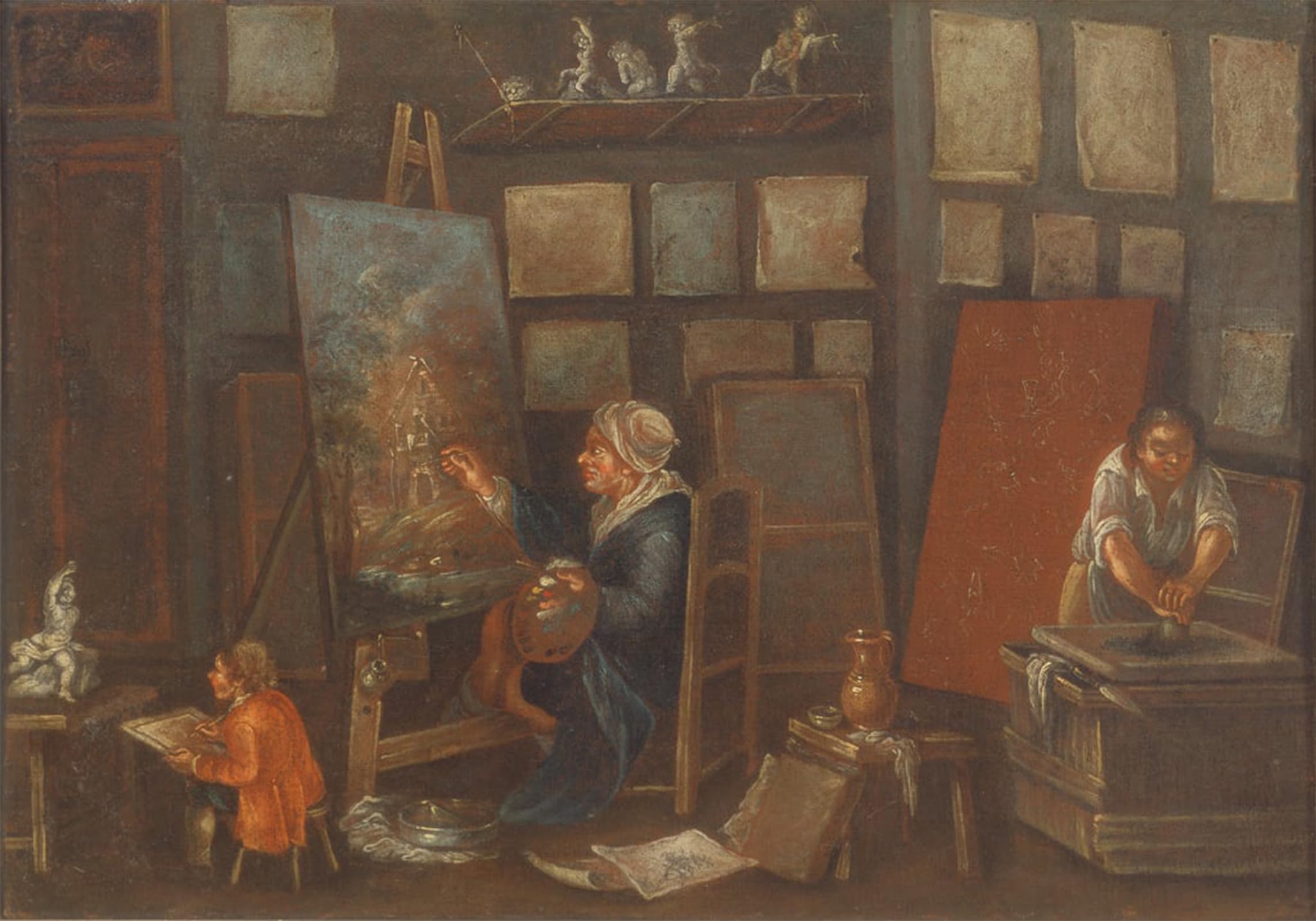Art Mural le Peintre de Pietro Longhi poster graffiti moderne - 5