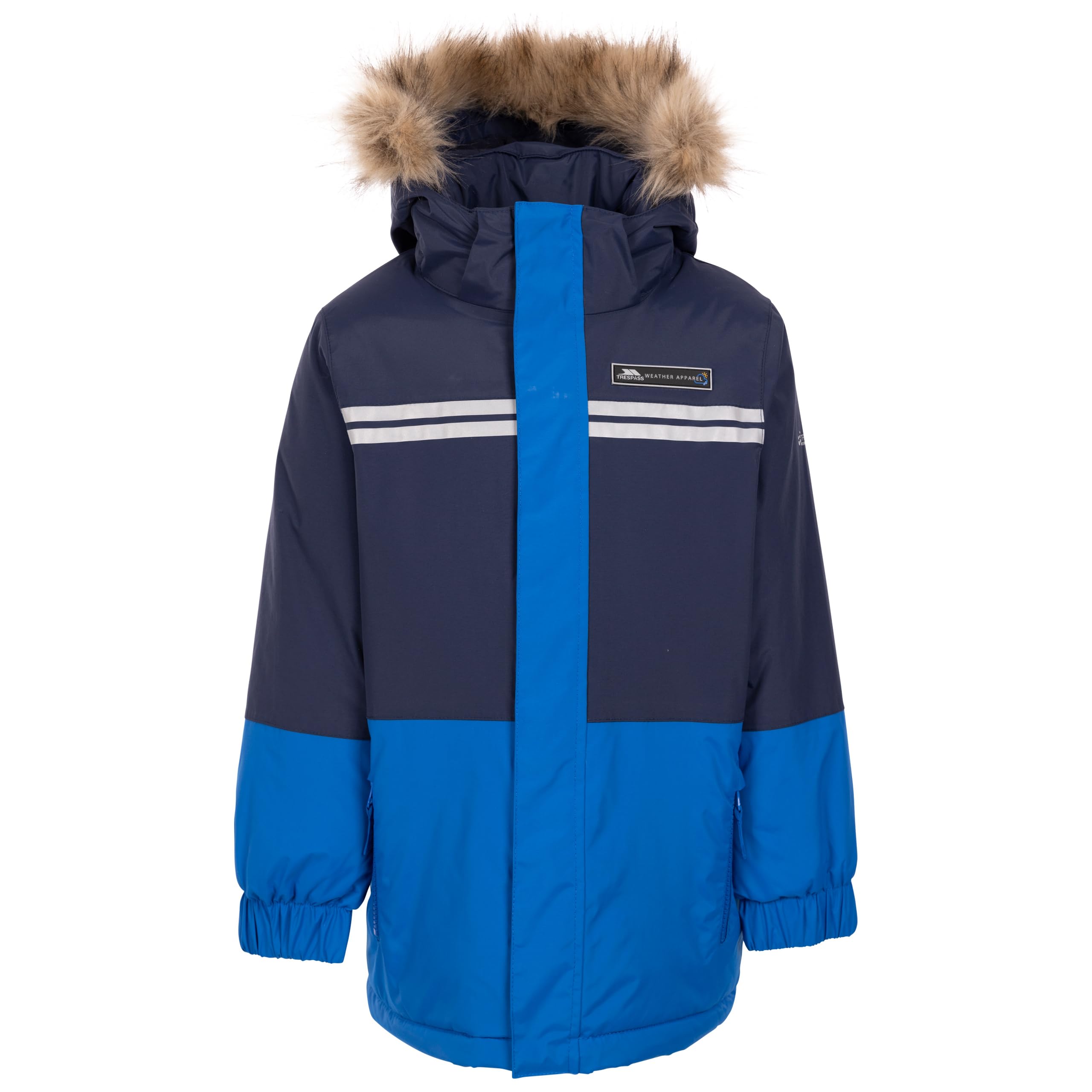 Trespass Unisex Kids Blue Kids Padded Waterproof Jacket Laytone