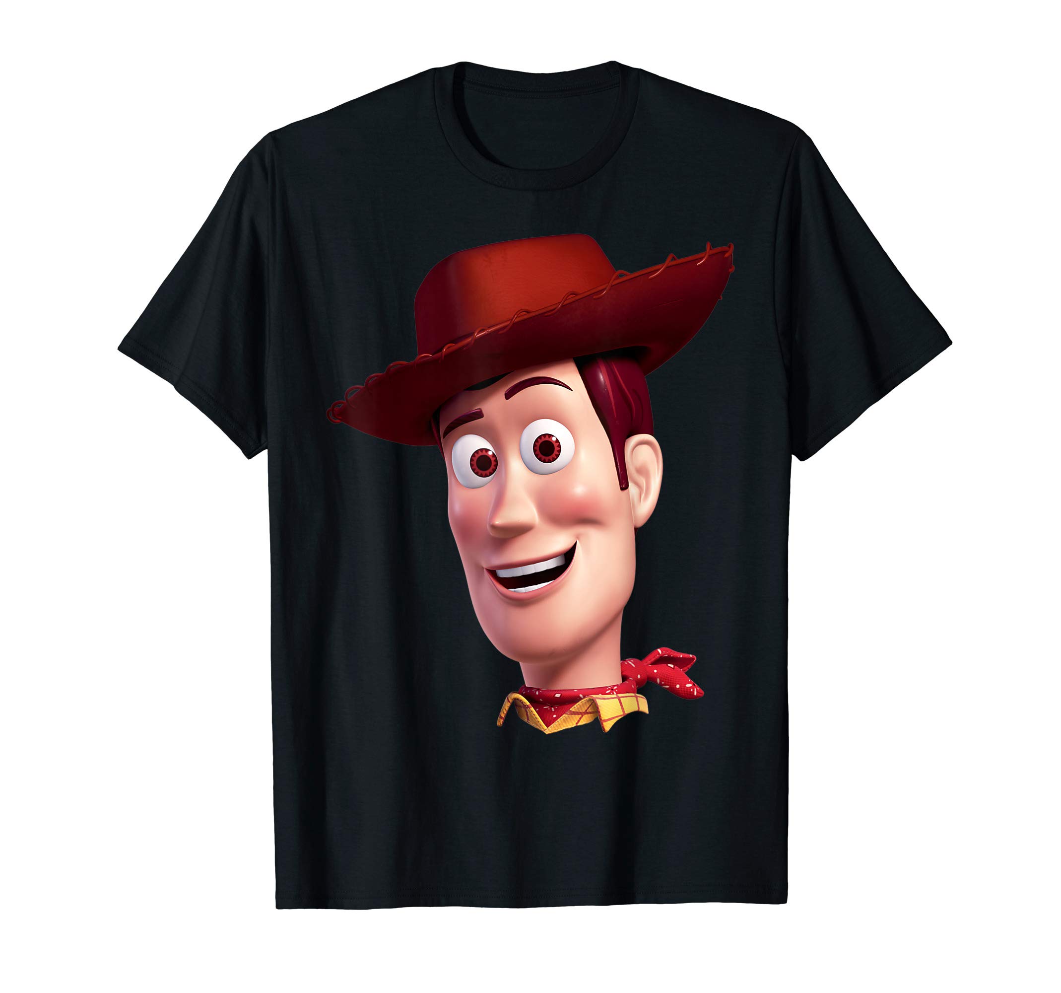 DisneyPixar Toy Story Woody Big Face T-ShirtOEKO-TEX STANDARD 100