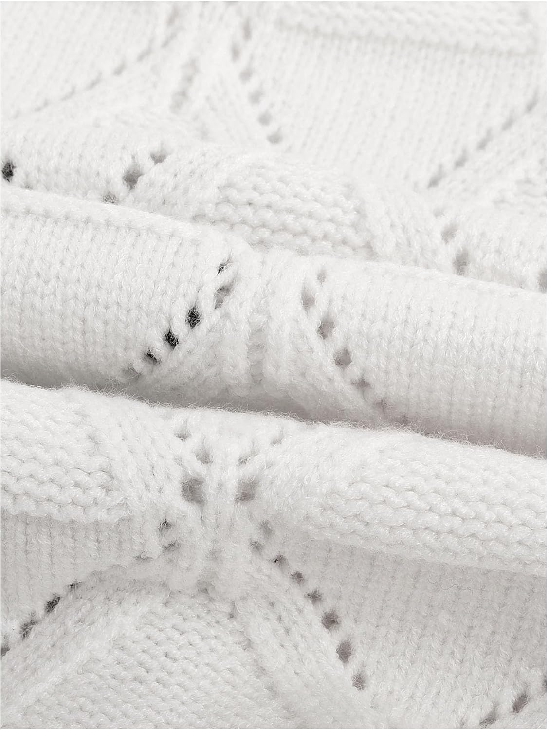 Verdusa Women's Old Money Bow Tie Crochet Sweater Vest Contrast Binding Knot Front V Neck Knit Top - Image 7