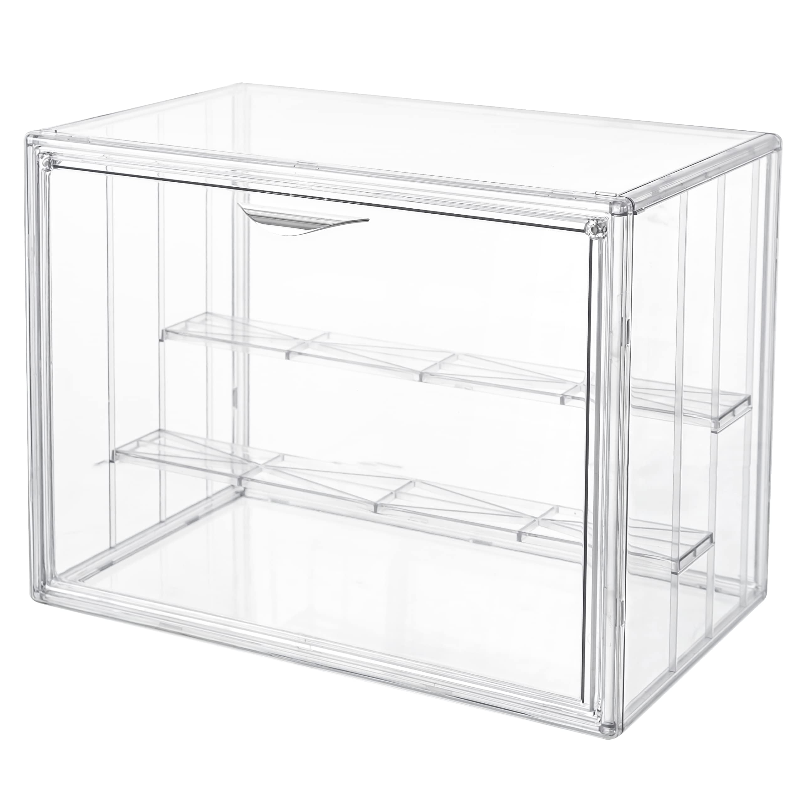 Attelite Acrylic Display Case for Collectibles 3-Tier Adjustable 1Pack