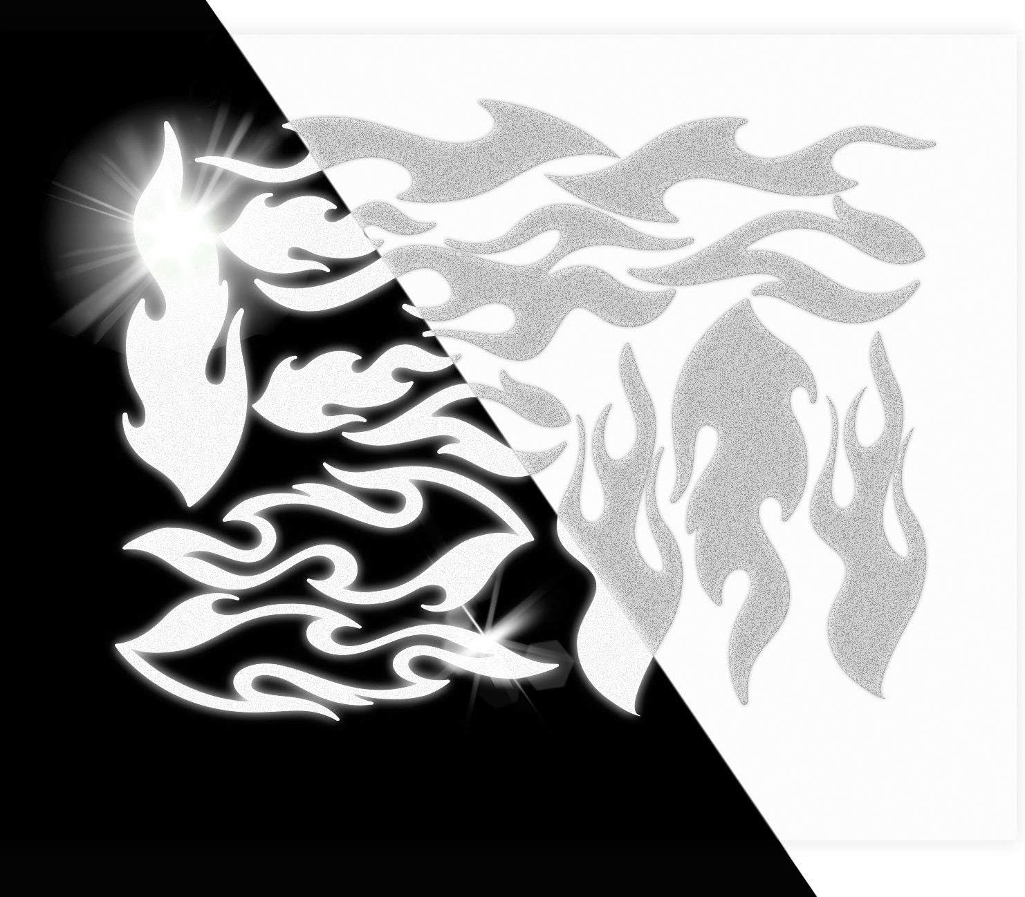 High Reflective Stickers for Clothing - Iron On to Be Seen at Night (Dog)