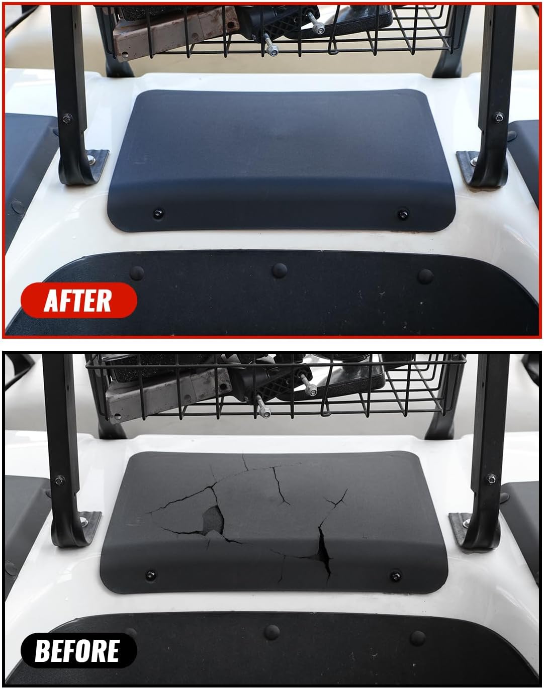 Golf Cart Access Panel for Club Car DS, Plastic Rear Access Panel Cover for Club Car DS Gas and Electric Models Golf Cart Accessories 1993-2002, Replace OEM #1013032