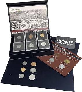 IMPACTO COLECCIONABLES | 6 Historische Münzen aus Deutschland (1936–1945) – Original Sammlermünzen im Etui mit Echtheitszertifikat – Numismatische Sammlung