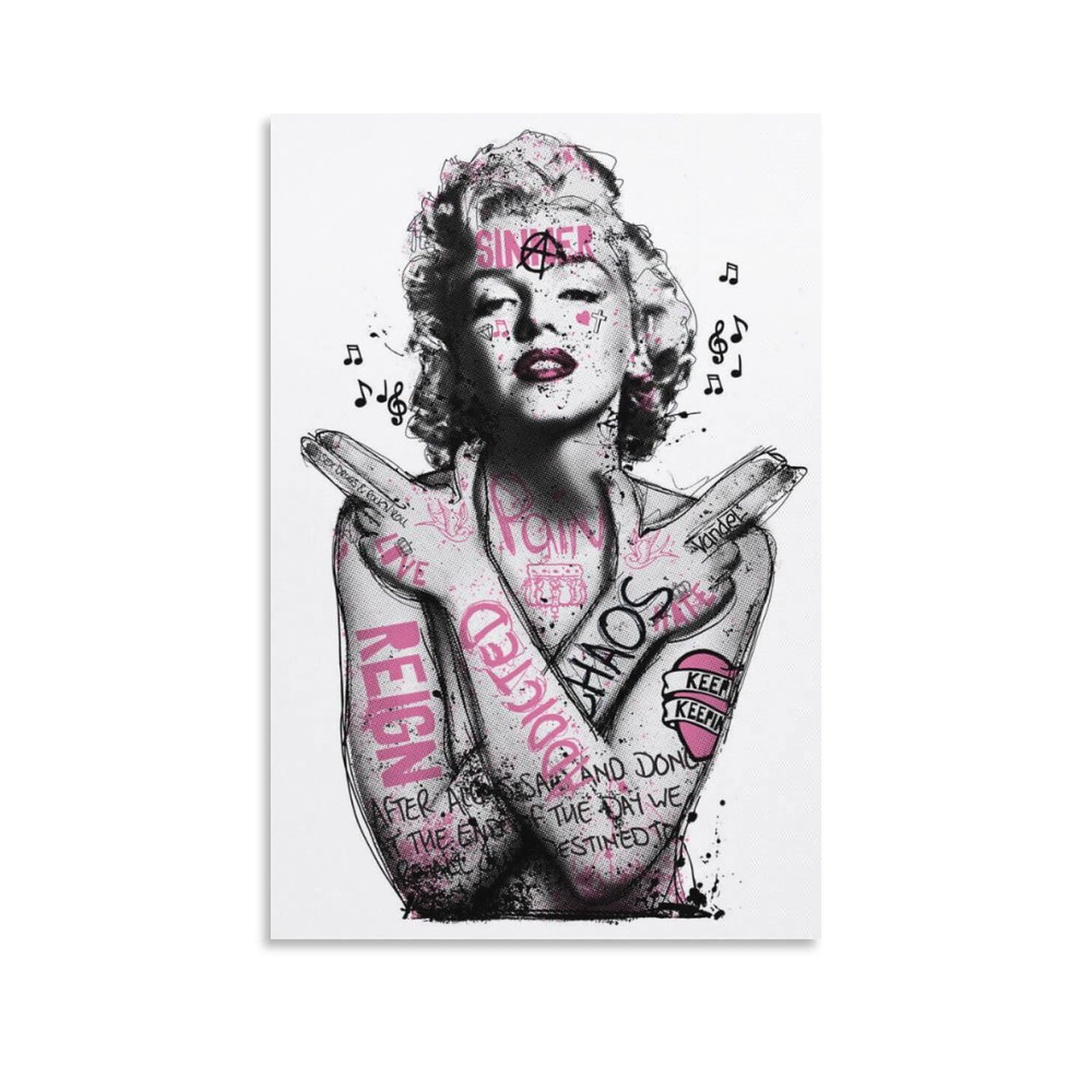 Amazon.co.jp: アートパネル Banksy バンクシー マリリンモンロー