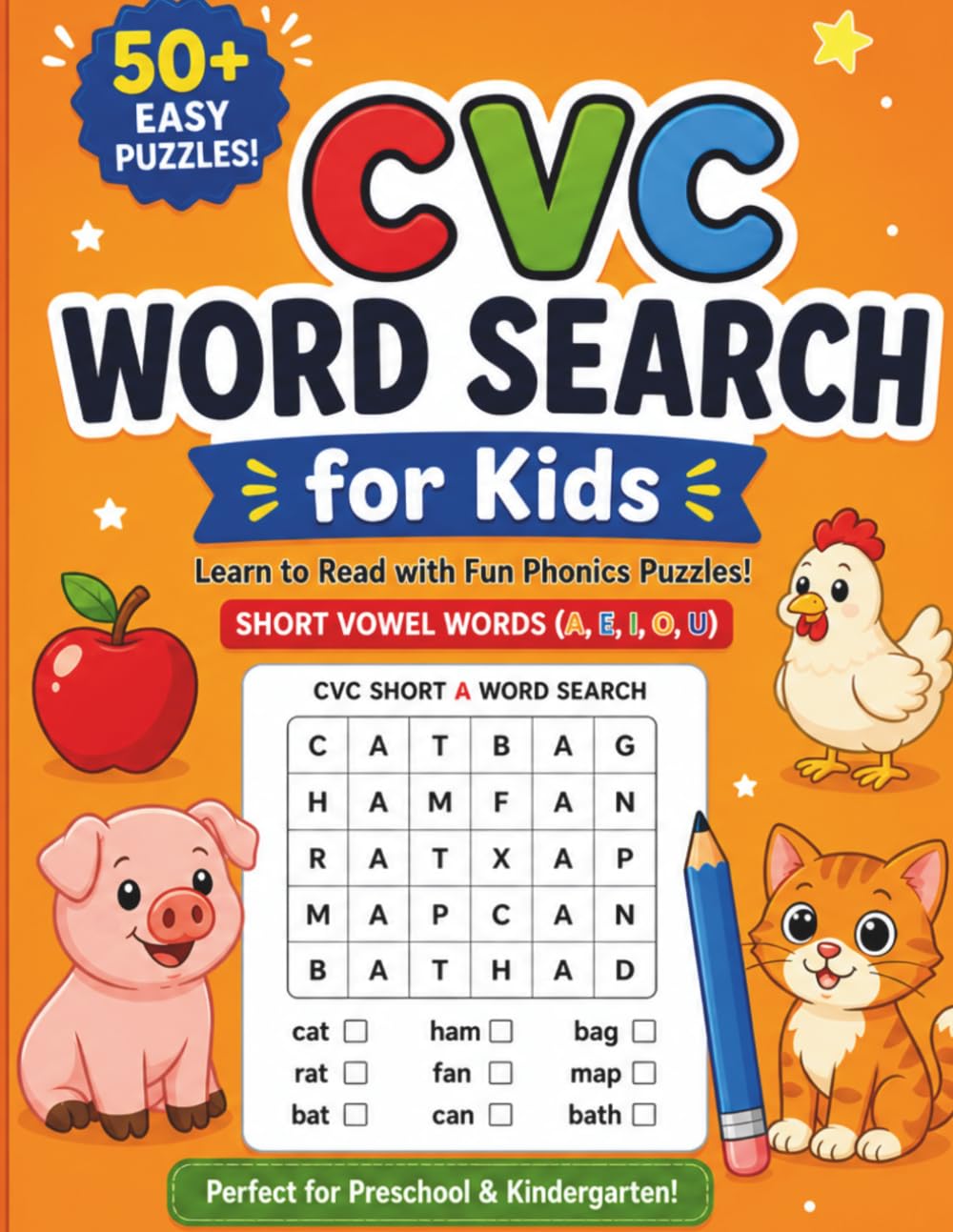 Sound It Out Book #2! A CVC Word Search Adventure : A Phonics-Packed Puzzle Book for Early Readers: Fun Phonics Puzzles for Short Vowels and Beginning Readers