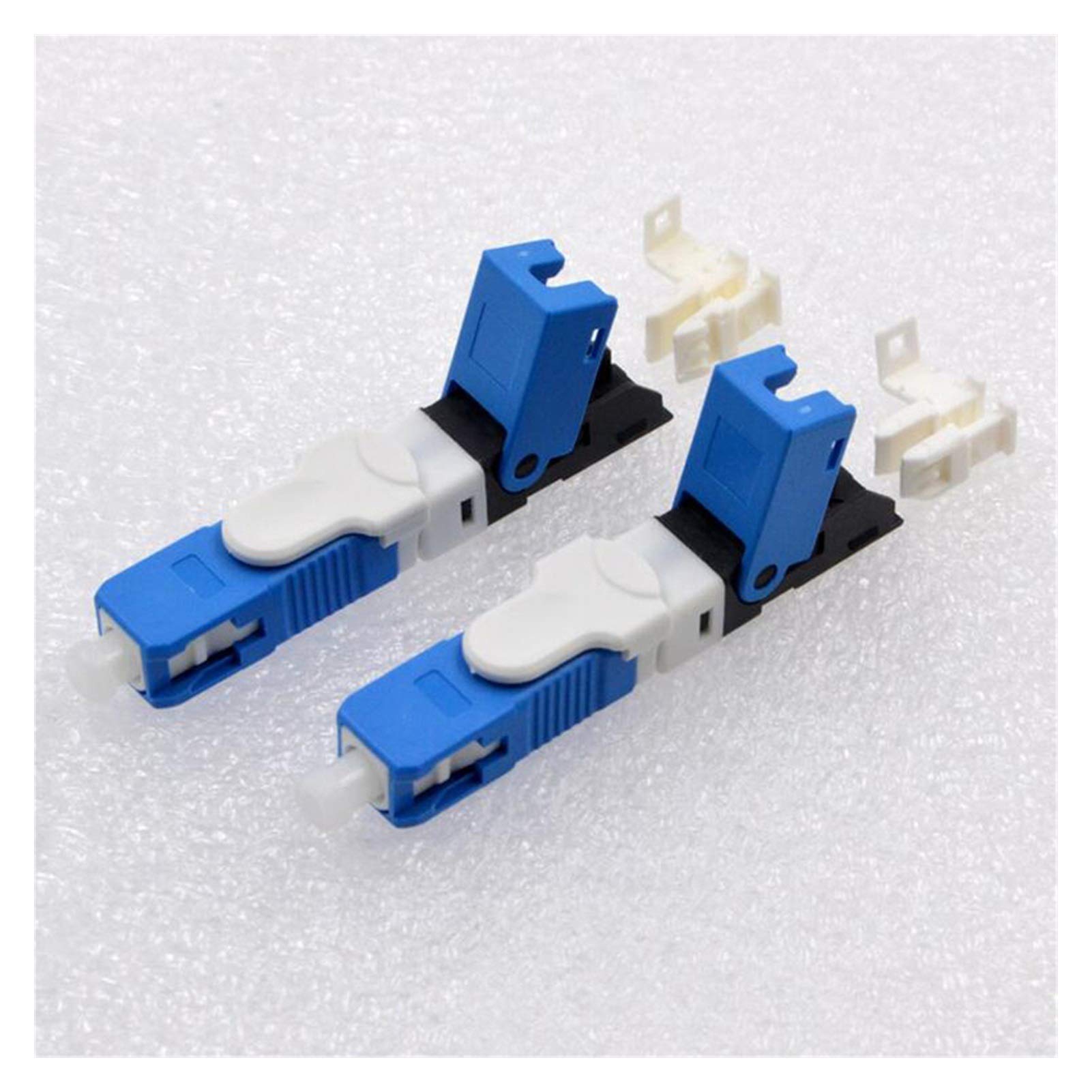 Adaptateur à Fibre Optique 100pcs FTTH SC Connecteur Rapide à Fibre Optique SC PC FTTH Fibre Optique Connecteur Rapide Embedded ESC250D SC connecteur