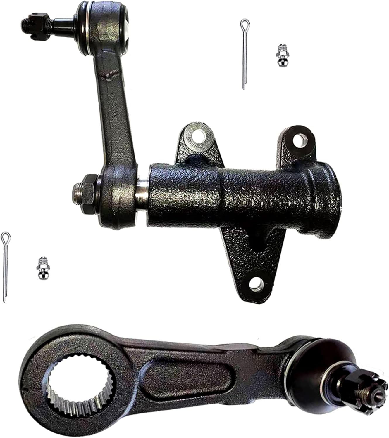 2Pcs Pitman & Idler Arms, K90333 Pitman Arm for Mitsubishi Montero Sport 1997-2004, K400005 Idler Arm for Mitsubishi Montero Sport 1997-2004