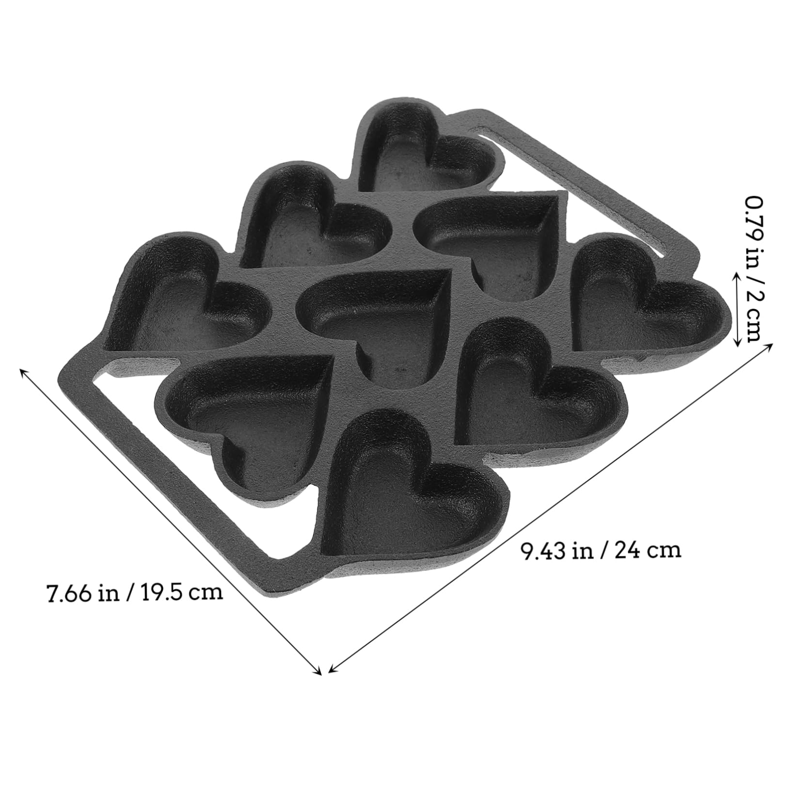 BESTonZON Moule à Gâteau Fer Forme De Cœur Moule à Pâtisserie Antiadhésif Pour Cuisiner Des Gâteaux Pour Anniversaires Et Mariages Alvéoles Pour Créer De Délicieuses Desserts
