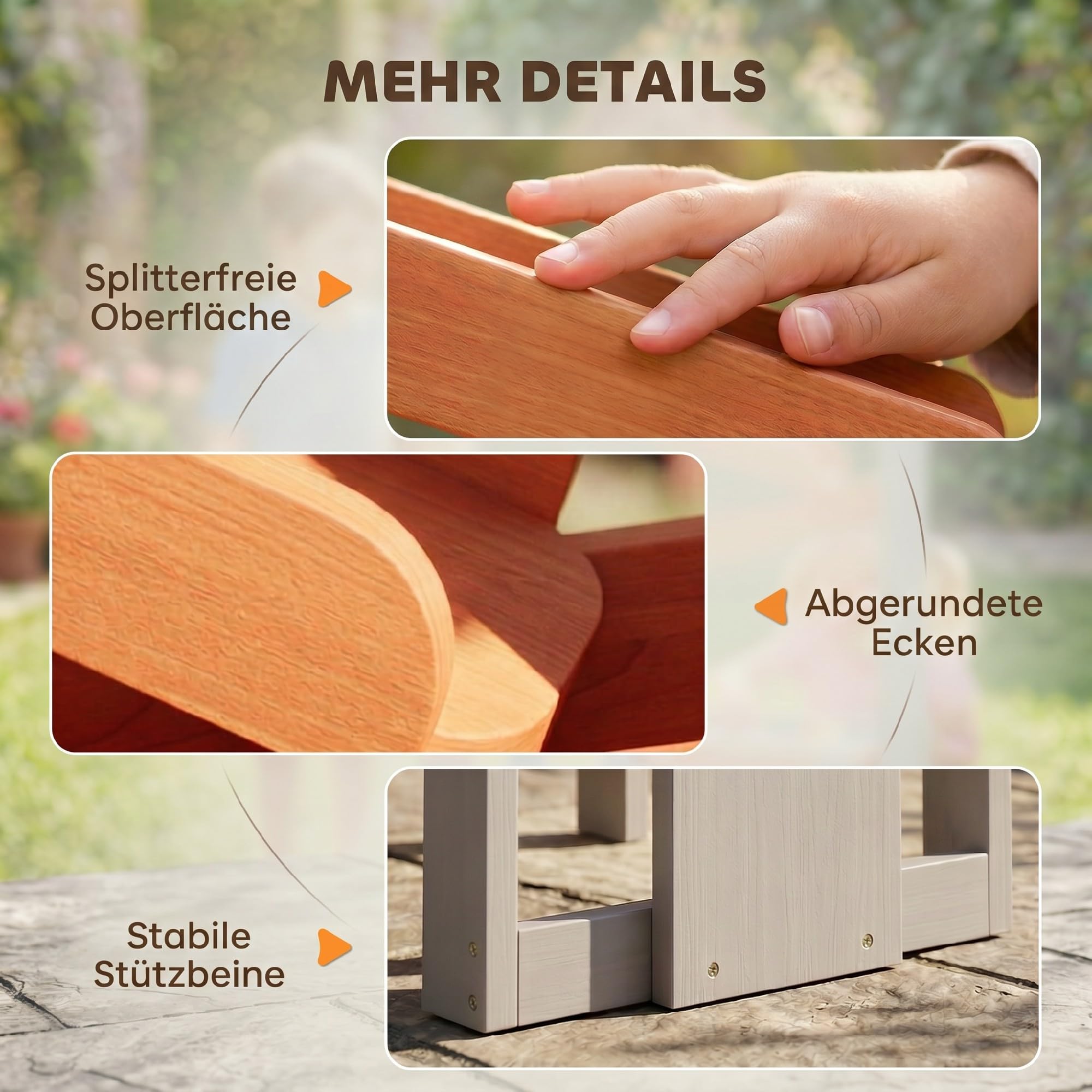 AIYAPLAY Sand Wasserspieltisch Holz, Wasserbahn, Kinder 3-8 Jahre, Grau | Holz Wassertisch, Matschtisch, Strandtisch Sandkastentisch, mit 2 Becken