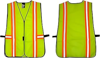 G & F Products High Visibility Reflective Safety Vest, One Size, Machine Washable Work Vest for Jobsite Safety