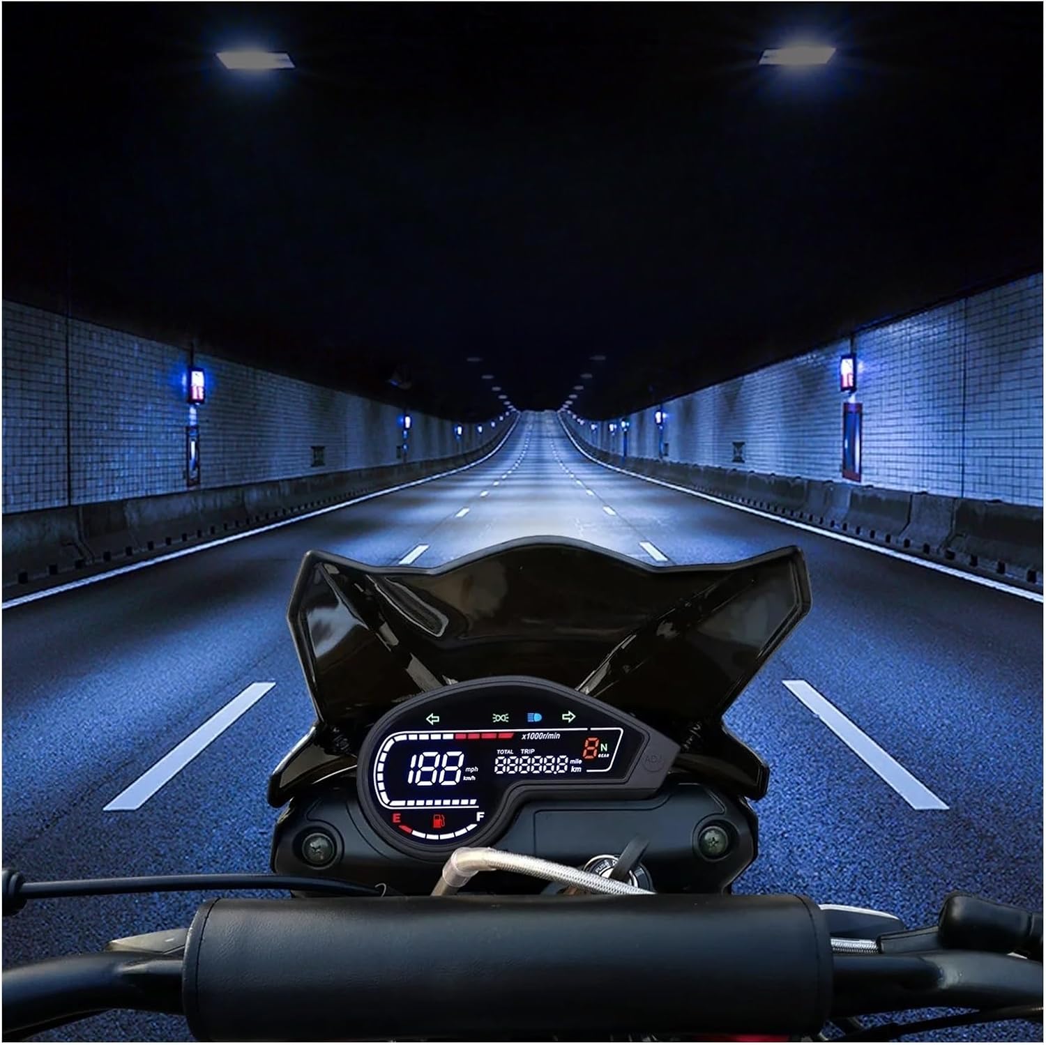 Motorcycle Speedometer Gauge for NXR150 NXR125 Bros 2003-2014 CRV Motorcycle Digital LED Tachometer Moto Dashboard Odometer Tachometer Indicator