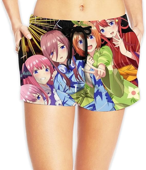 Amazon Co Jp 五等分の花嫁 レディース ショートパンツ サーフパンツ 水着 海水パンツ ボードショーツ スイムウェア 水陸両用 速乾 ビーチパンツ ショート ハーフパンツ インナー付き ファッション