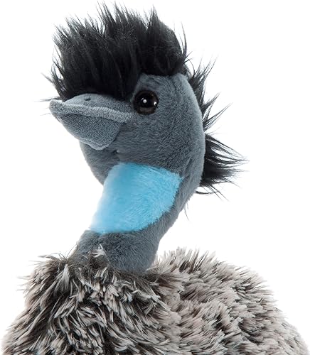 Miniatura 4 de The Petting Zoo Emu - Animales de peluche, regalos para niños, animales salvajes del zoológico Onez, juguete de peluche Emu de 12 pulgadas