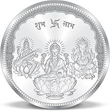 ACPL Precious Moments BIS Hallmarked Ganesh Lakshmi And Saraswati Silver Coin 999 Pure available in 10/20/50/100 gram.