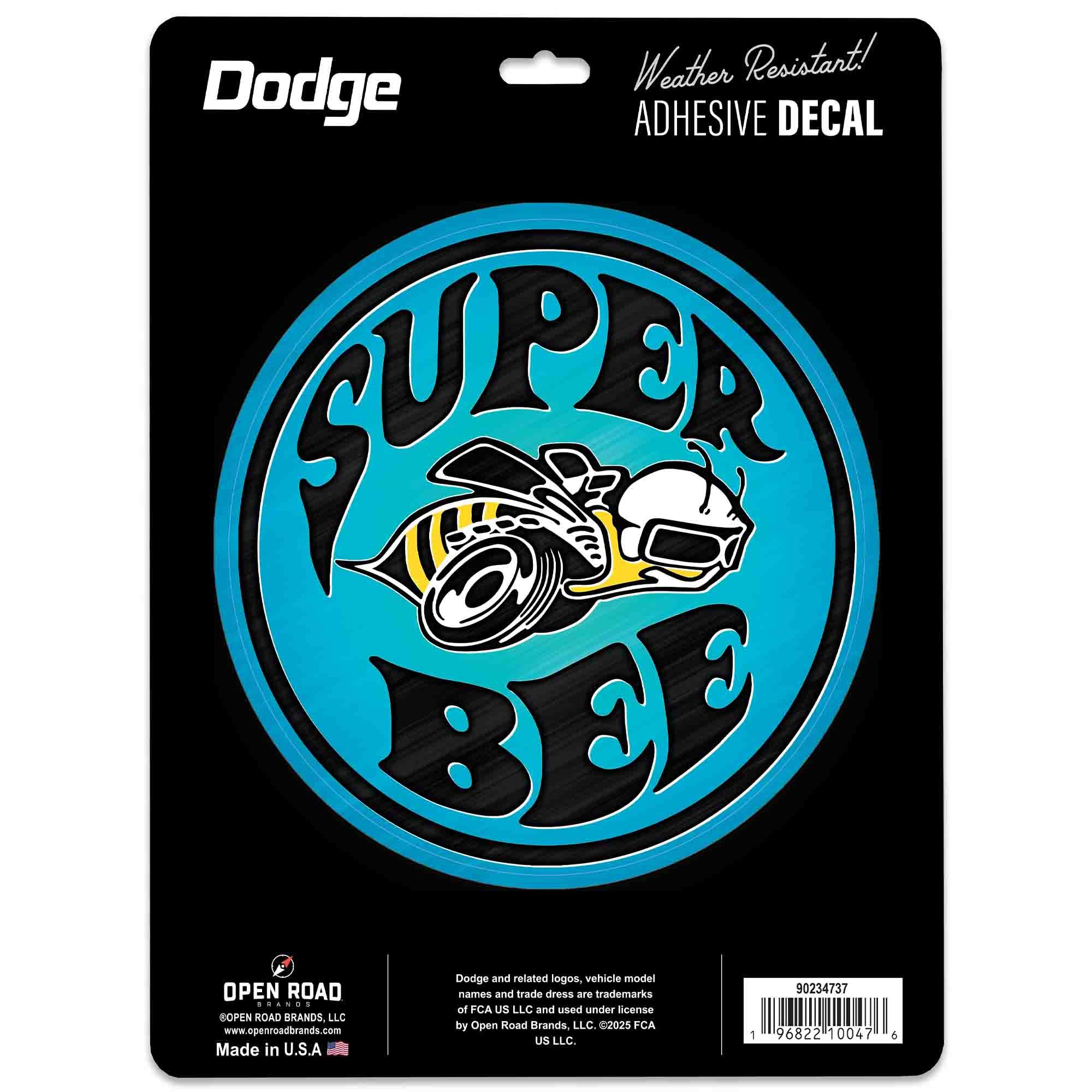 Sticker Dodge Super Bee autocollant vintage en vinyle pour look rétro de votre ordinateur ou voiture