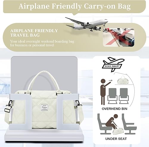 Miniatura 8 de Weekender Bags for Women Travel, Overnight Travel Duffel Bag with Wet Pocket and Separate Toiletry Bag, Airplane Personal Item Travel Bag, Travel