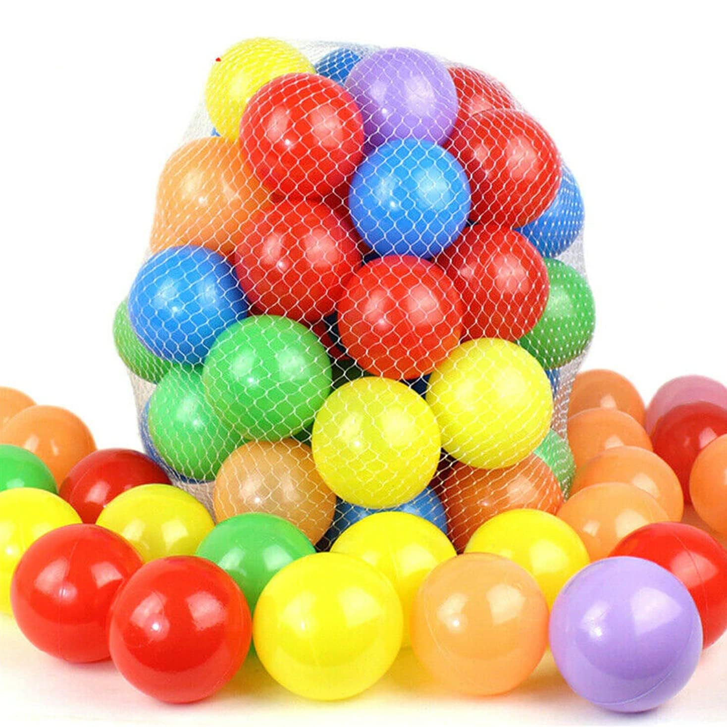 SR Creations, 24 Premium Colorful Non-Toxic Plastic Pit Balls Set for Kids, Pool Pit/Ocean Ball/Bath Toy, Multicolor Balls (Pack of 24, 8 Cm Each) (B0CY9HP7V2) Amazon Price History, Amazon Price Tracker