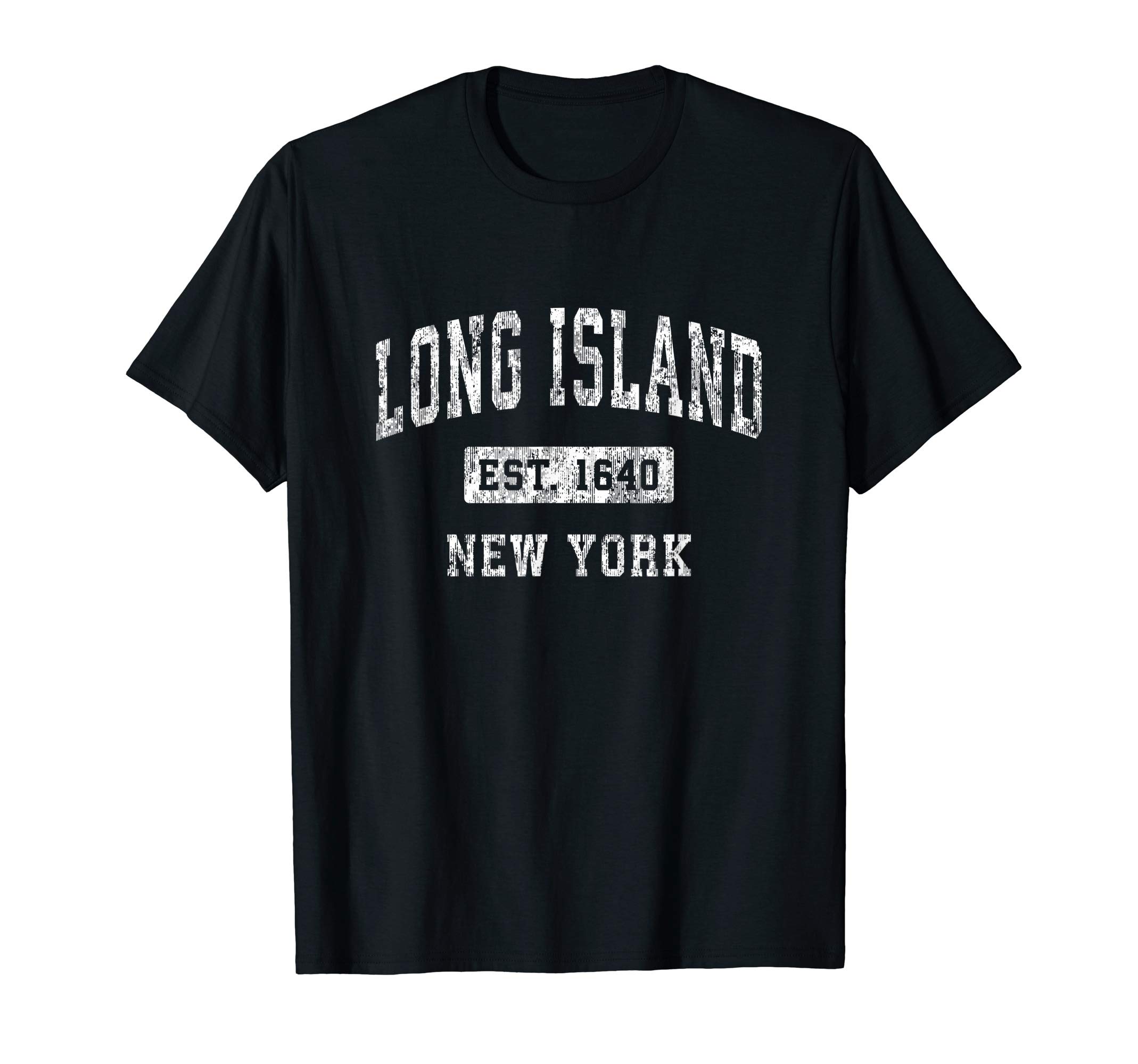 Long Island New York NY Vintage Established Sports Design T-Shirt