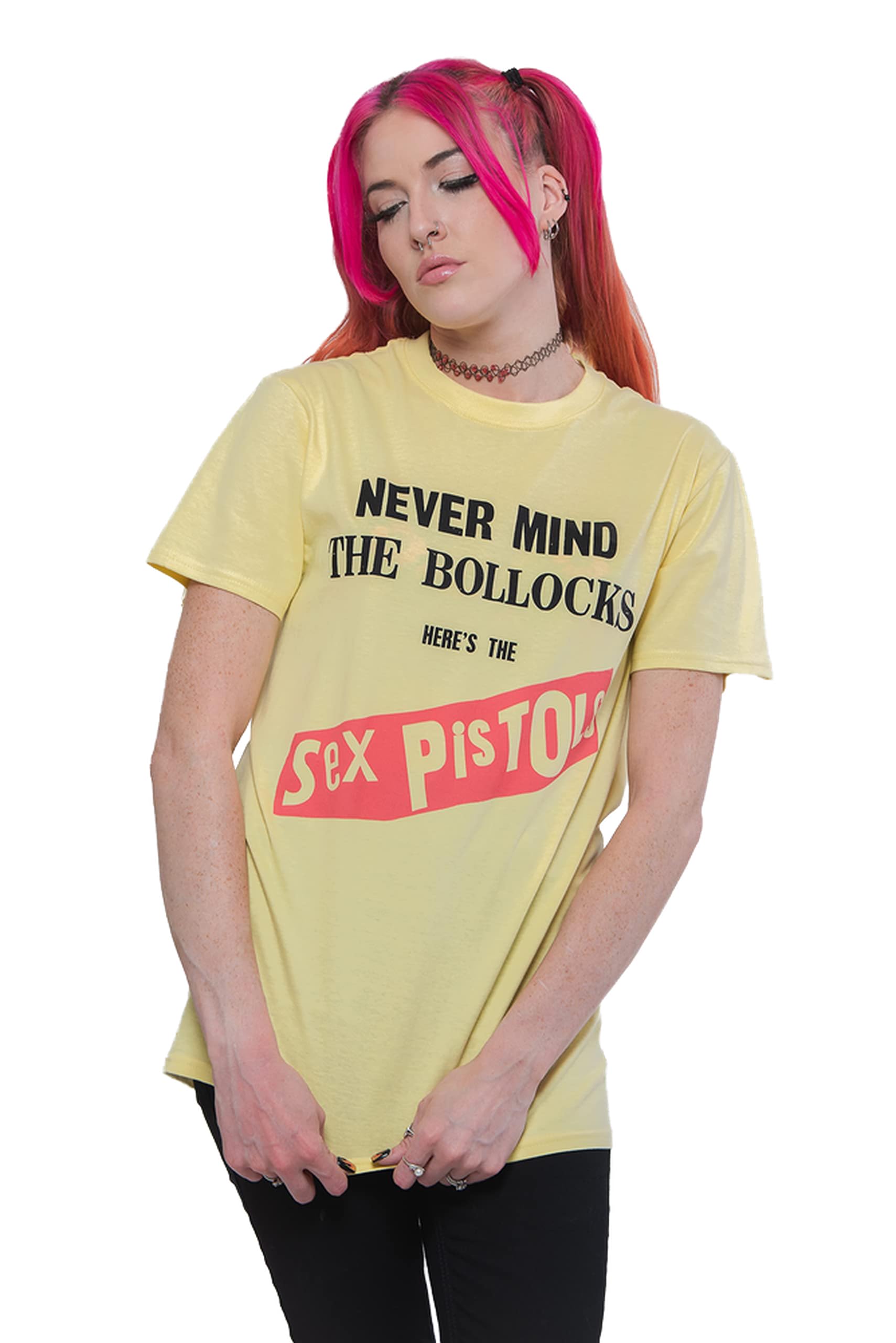 Rock Off Yellow The Sex Pistols - Never Mind The Bollocks Original Album - T-Shirt - Cotton - Size 5XL - Officially Licensed Merch