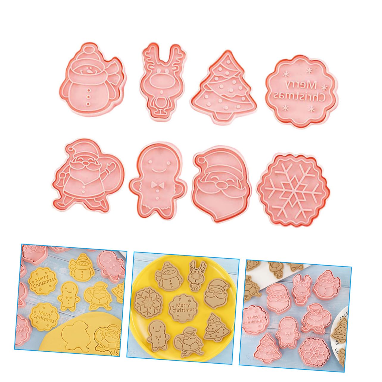 TOPBATHY 40 Piezas Cortadores de galletas de Navidad cortador de galletas de de nieve de galletas de bricolaje galletas navideñas molde cortadores de galletas navideñas biscuits