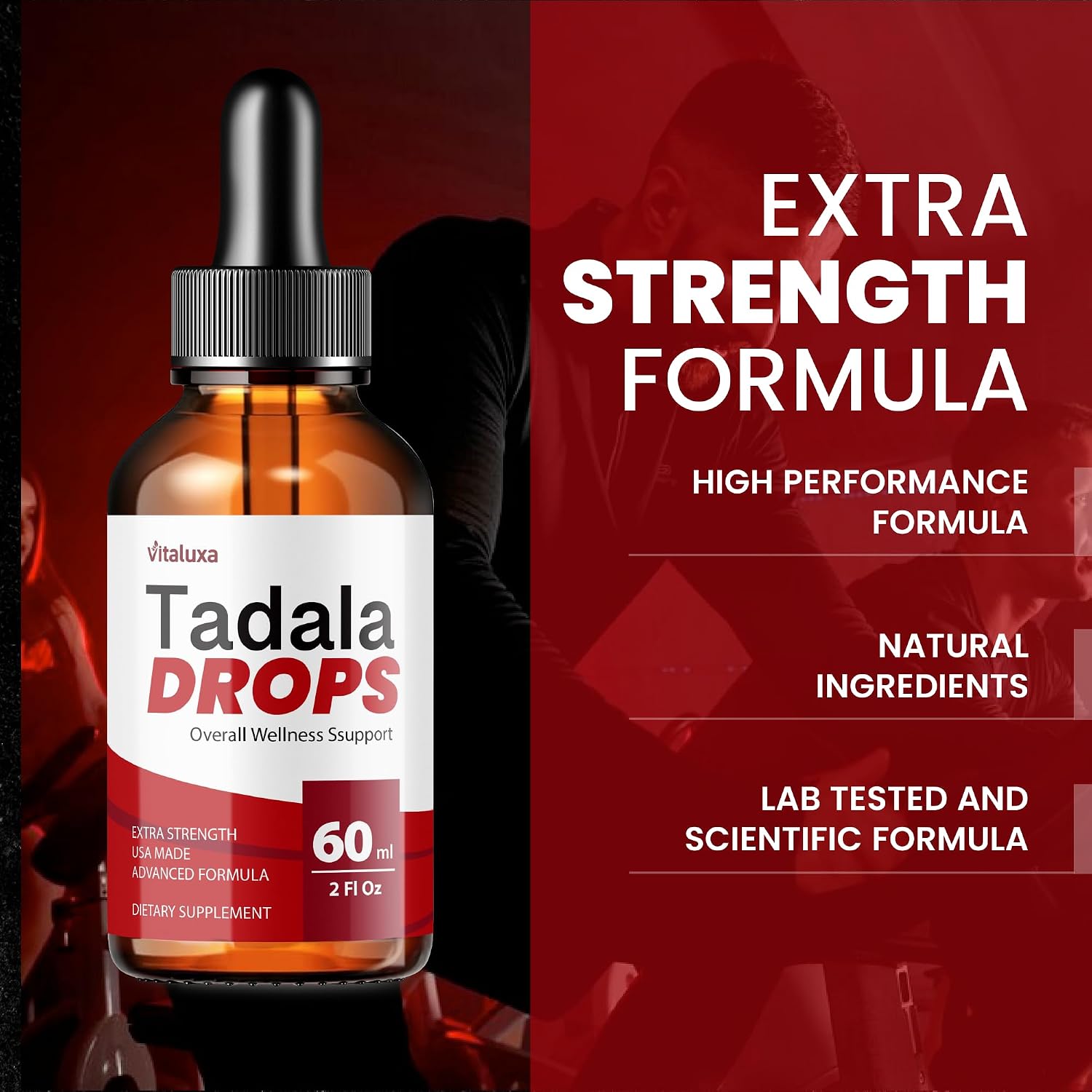 Tadala Drops for Men Health, Tadala Liquid Drops Supplement with Advanced Health Support Formula Men, Tadalla Liquid Draps for Max Strength and Overall Wellness Natural Relief Supplement Reviews (2oz)