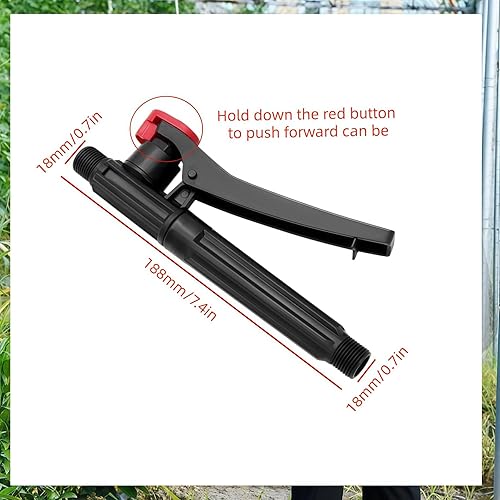 Miniatura 2 de 3 pulverizadores de presión de acción de bomba, piezas de pulverizador de mochila, mango de rociador de gatillo, para jardín, agricultura, huerto,