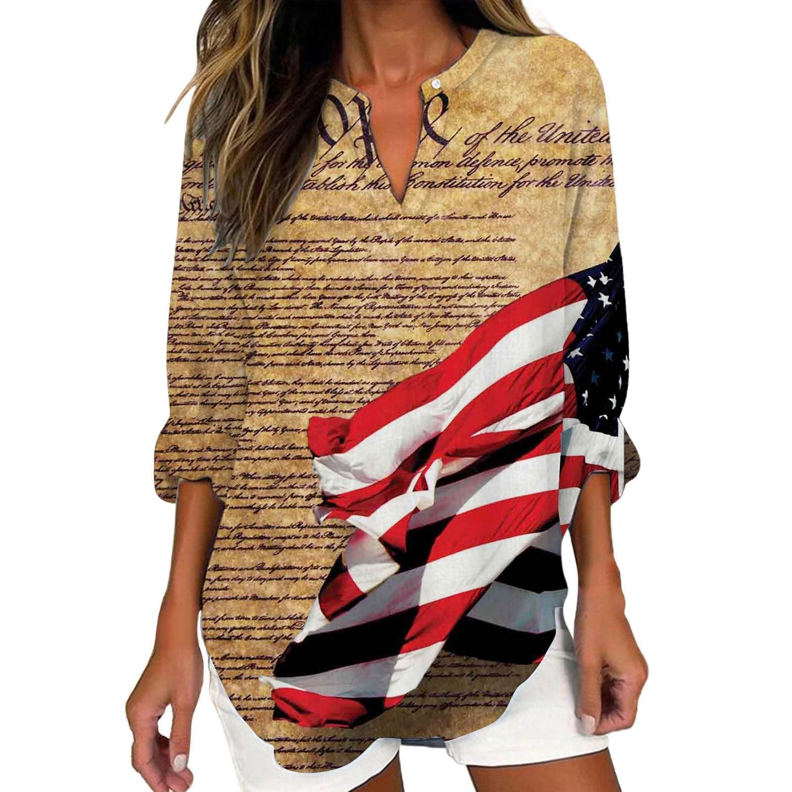 GIERIDUC Women's Long Sleeve Oversized T Shirts Side Slit Loose Casual V Neck Tunic Tops Roll-up Sleeve Soft Tshirts Blouse