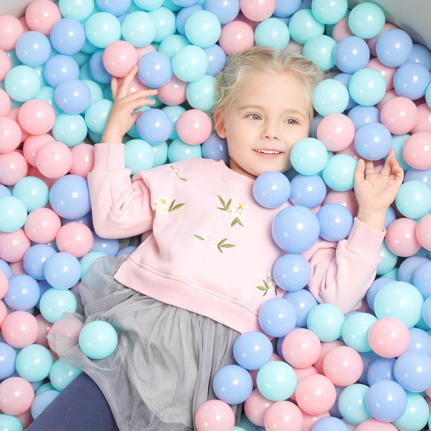 TRENDBOX Ball Pit Balls Plastic Balls for Ball Pit Pool Playpen Babies Kids Children Birthday Parties