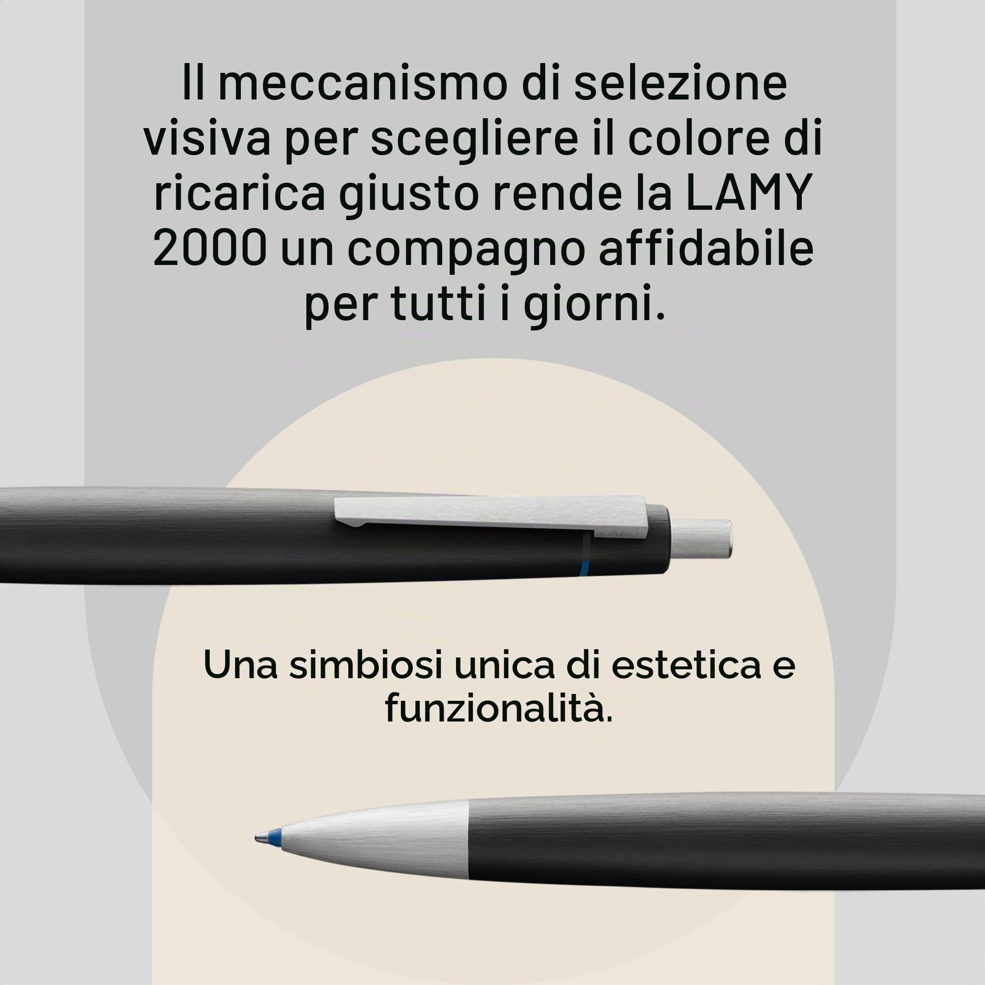 Lamy 401 2000 penna a sfera multi(4)-colore, nero