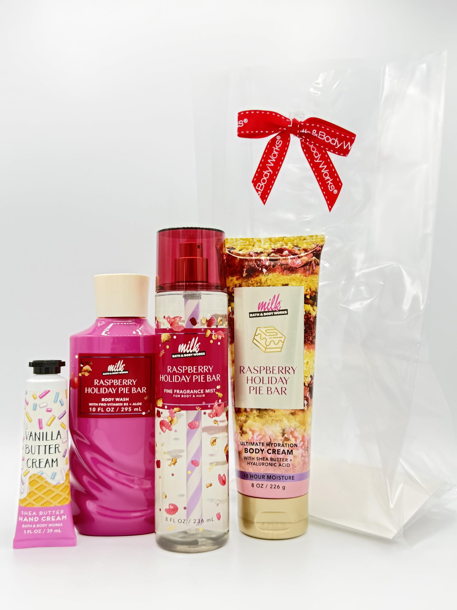 Amazon.com : Bath & Body Works Milk Raspberry Holiday Pie Bar 4