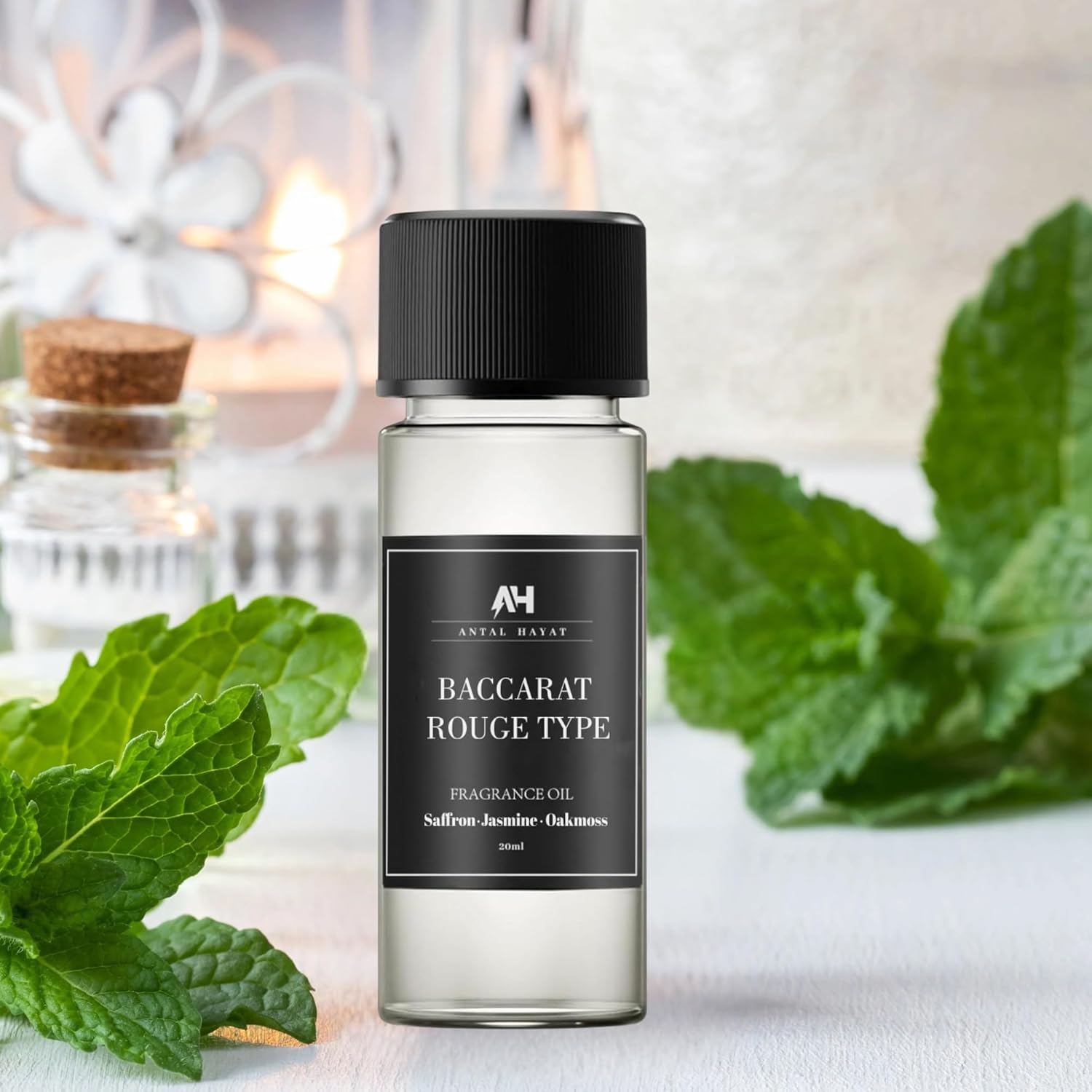 Baccarat Rouge Diffuser Oil 20ml – Hotel Scent for Home – Inspired by Baccarat Perfume – Aromatherapy Oil with Saffron, Jasmine & Oakmoss – Luxury Essential Oil Refill for Diffusers - Image 3