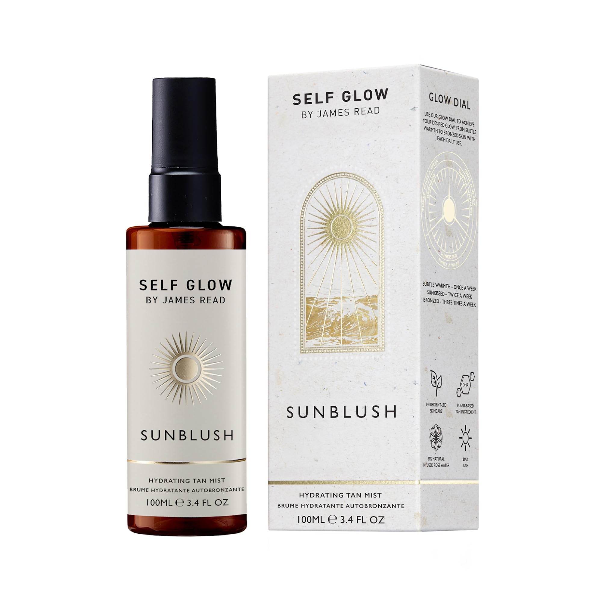 Self Glow by James Read Sunblush Hydrating Tan Mist, Gradual Facial Tanner