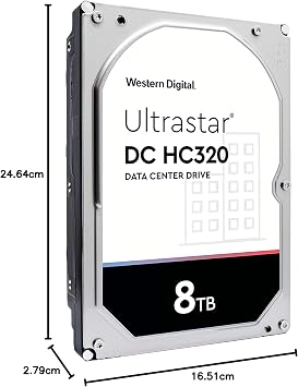 HGST Ultrastar DC HC320 3.5 8000GB 7200RPM Serial ATA III 256MB Hard Drive