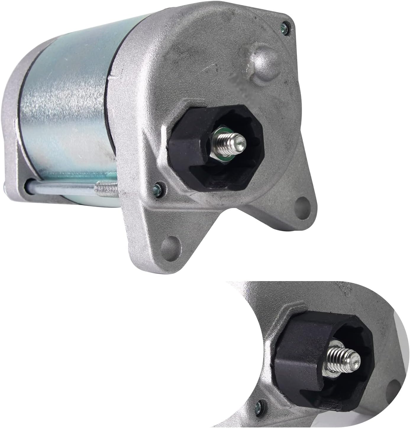 Starter & Relay Compatible with Honda ATV TRX250TM Recon 250/TRX250TE 250 ES, New Starter Motor, Replace# 31200-HM8-B61, SMU0478, 410-54133