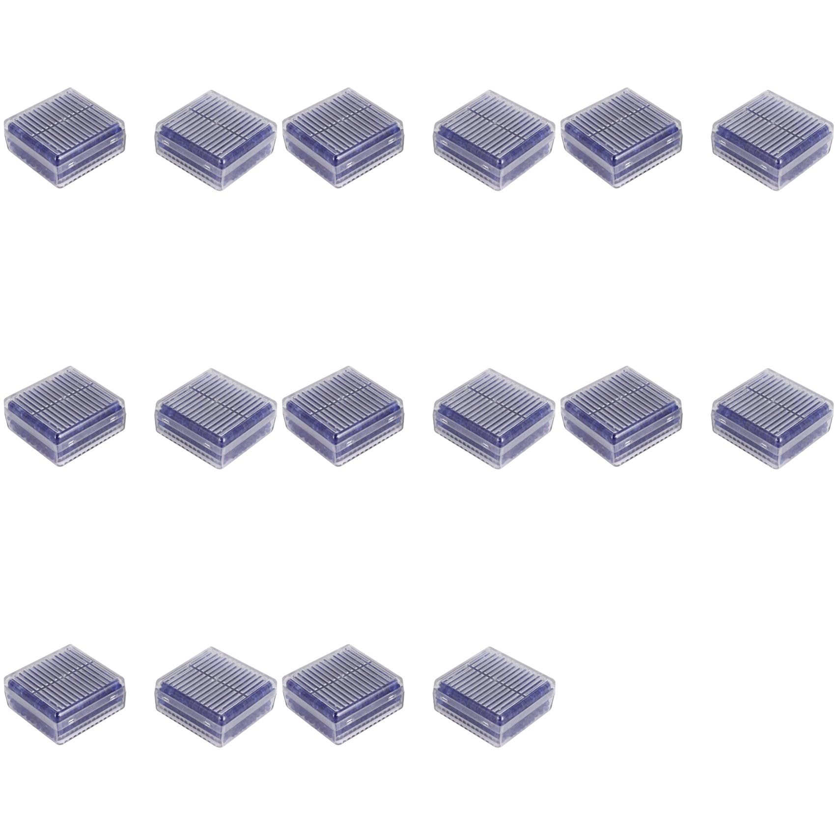 Vjsujehgy 16pcs Blue Indicating Silica Gel Desiccant Moisture for Absorb Box Reusable