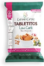 Biscoito Tabletitos Low Carb Alho e Manjericão Leve Crock 50g