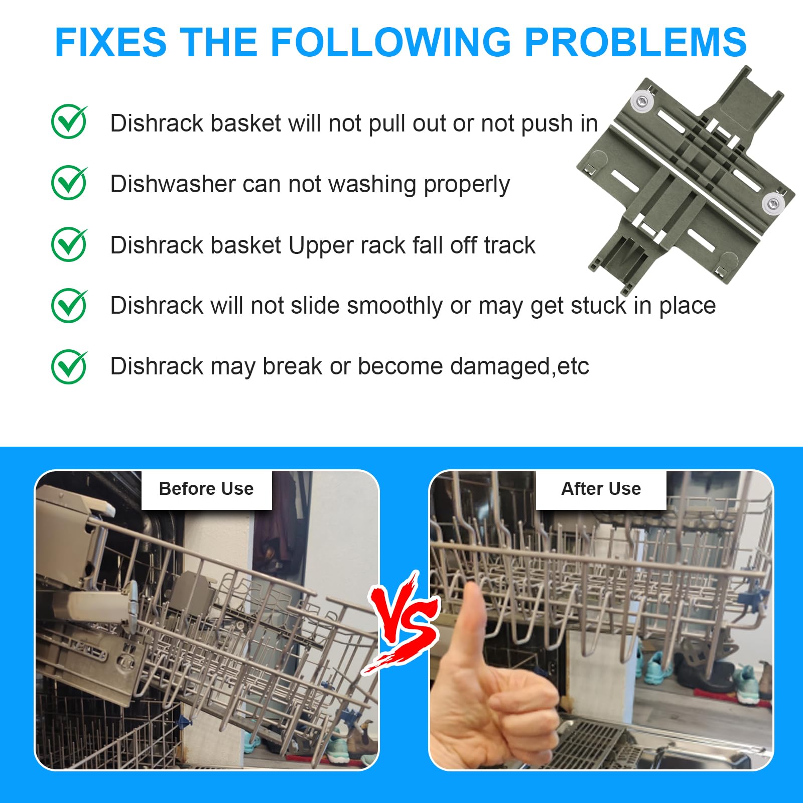 Whirlpool Dishwasher Rack Parts - Upgrade Your Repair -6