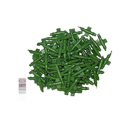 Pepper Agro Drip Irrigation 4mm pin Connector Feederline pipe to 16mm Joiner (Set of 100)