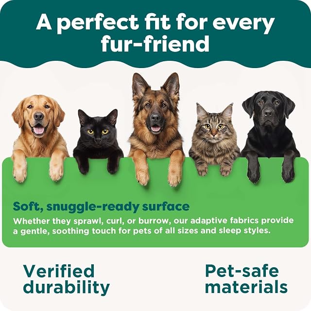 Foto 7 de 8 de Furhaven Cama ortopédica para Perros Grandes con Funda extraíble Lavable, para Perros de hasta 150 Libras